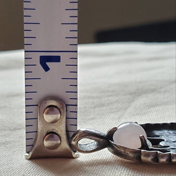 Silver Goddess Pendant with Rose Quartz Ball - Picture 6 of 6